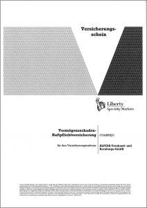 Versicherungsschein vonLiberty Specialty Markets